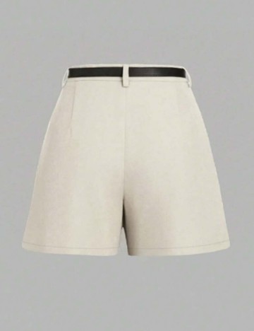 Pantaloni scurți Shein, crem