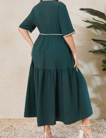 Rochie midi Shein Curve+, verde