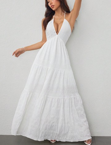 Rochie maxi Shein, alb