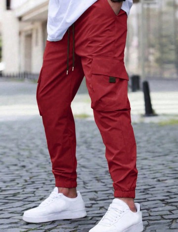 Pantaloni Shein, roșu