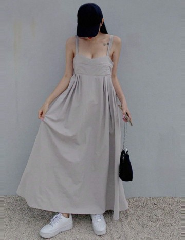 Rochie maxi DAZY by Shein, gri