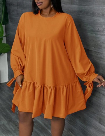 Rochie mini Shein Curve+, portocaliu