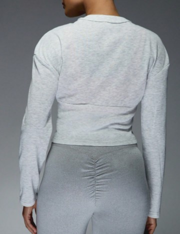 Bluză cu nasturi Missguided by Shein, gri