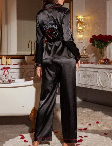 Compleu pijamale Shein, negru