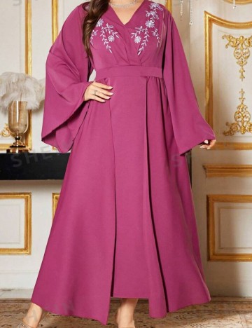 Rochie maxi Shein Curve+, roz