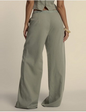 Pantaloni MUSERA by Shein, verde