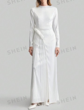 Rochie maxi Shein, alb