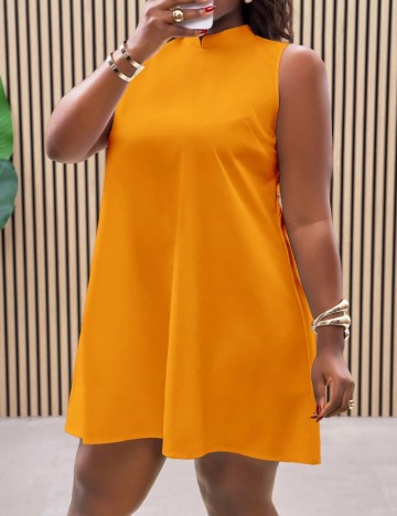 Rochie mini Shein Curve+, portocaliu
