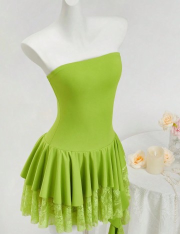 Rochie tip salopetă Shein, verde
