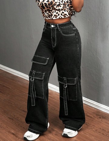 Jeans Shein, negru