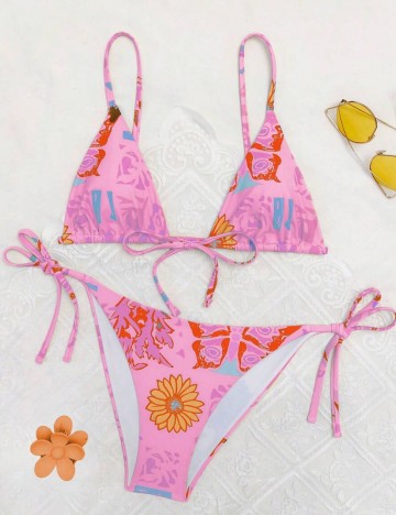 Costum de baie Shein, mix culori