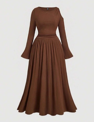 Rochie maxi Shein Curve+, maro