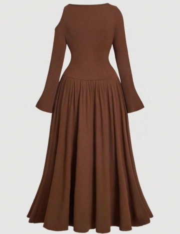 Rochie maxi Shein Curve+, maro