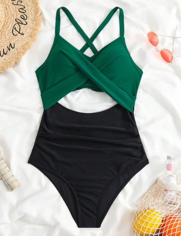 Costum de baie întreg Shein, mix culori