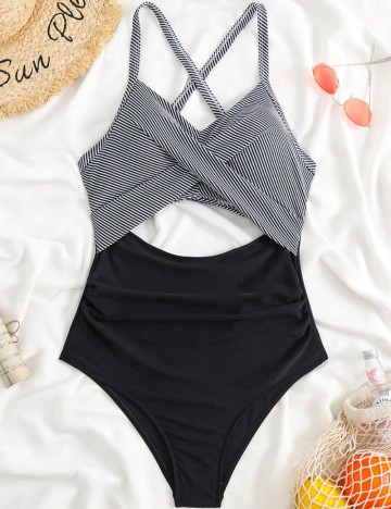 Costum de baie întreg Shein, mix culori