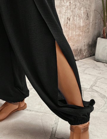 Pantaloni Shein Curve+, negru