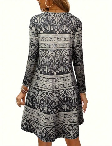 Rochie midi Shein, mix culori