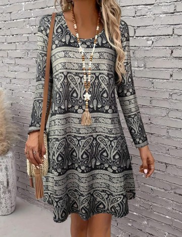 Rochie midi Shein, mix culori