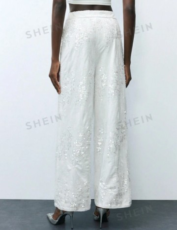 Pantaloni Shein, alb