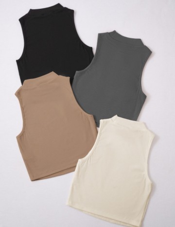 Set topuri Shein Curve+, mix culori