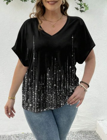 Tricou Shein Curve+, mix culori