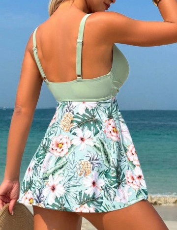 Costum de baie Shein, mix culori
