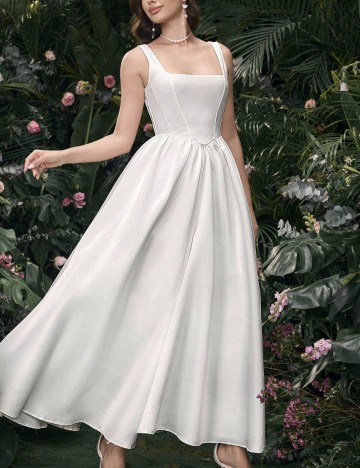 Rochie de ocazie Shein, crem