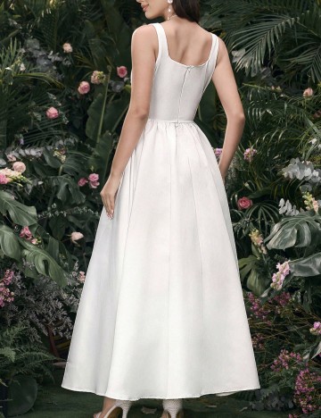 Rochie de ocazie Shein, crem