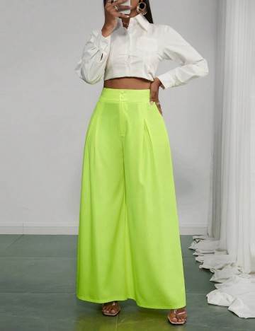 Pantaloni Shein, verde neon