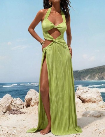 Rochie maxi Shein, verde