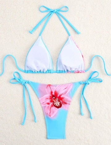 Costum de baie Shein, albastru