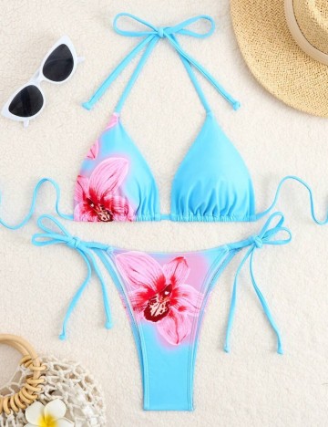 Costum de baie Shein, albastru
