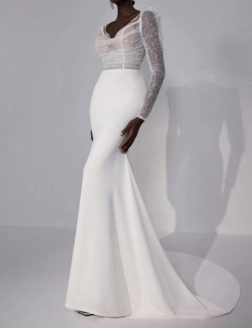 Rochie de ocazie și bridal Shein, alb