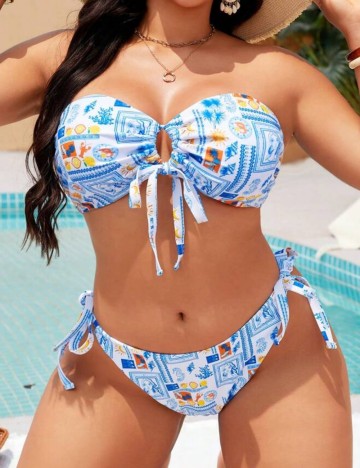 Set costum de baie Shein Curve+, mix culori
