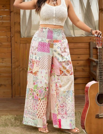 Pantaloni Shein Curve+, mix culori