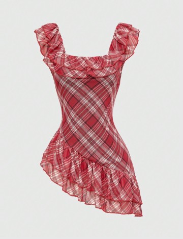 Rochie mini Romwe by Shein, mix culori