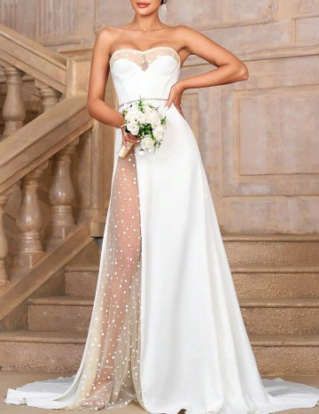 Rochie de ocazie și bridal Shein, alb