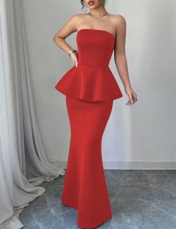 Rochie maxi Shein, roșu