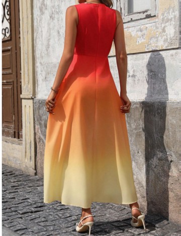 Rochie maxi Shein, mix culori