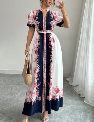 Rochie maxi Shein, mix culori