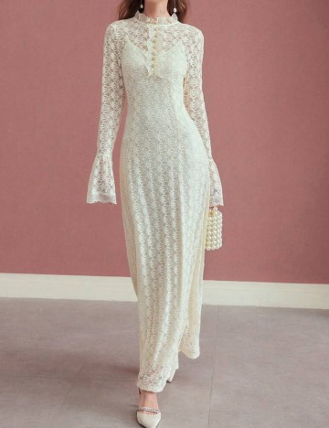 Rochie maxi MOTF by Shein, crem