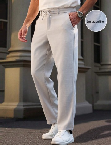 Pantaloni MANFINITY by Shein, bej