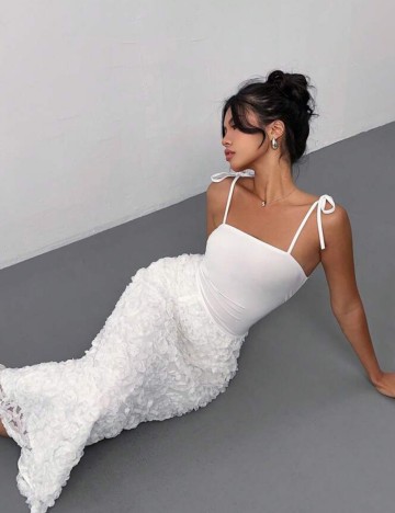 Rochie maxi Shein, alb