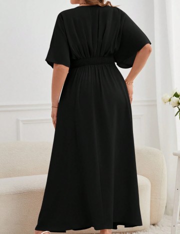 Rochie maxi Shein Curve+, negru