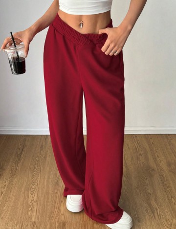 Pantaloni Shein, roșu