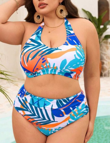 Costum de baie Shein Curve+, mix culori