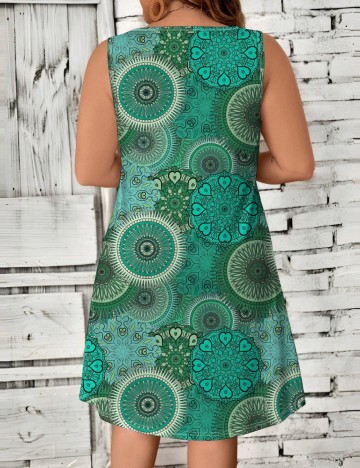 Rochie mini Shein Curve+, verde