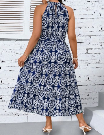 Rochie maxi Shein Curve+, mix culori
