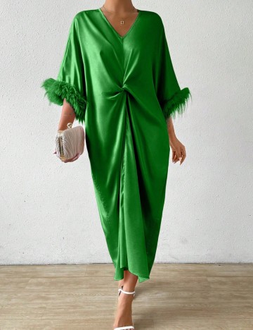 Rochie midi Shein, verde