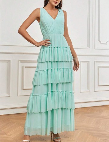 Rochie maxi Shein, turcoaz